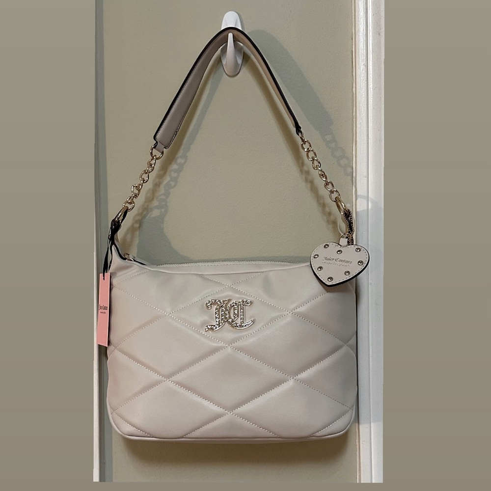 Juicy Couture Brighter Than A Diamond Hobo Shoulder Bag in Angel